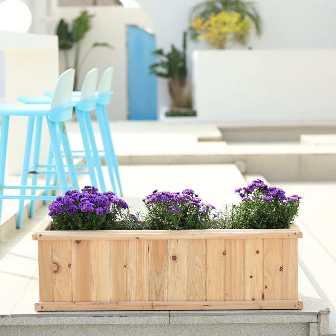 Barros Outdoor Wood Planter Box New green house beauty and hope Raised Garden Bed